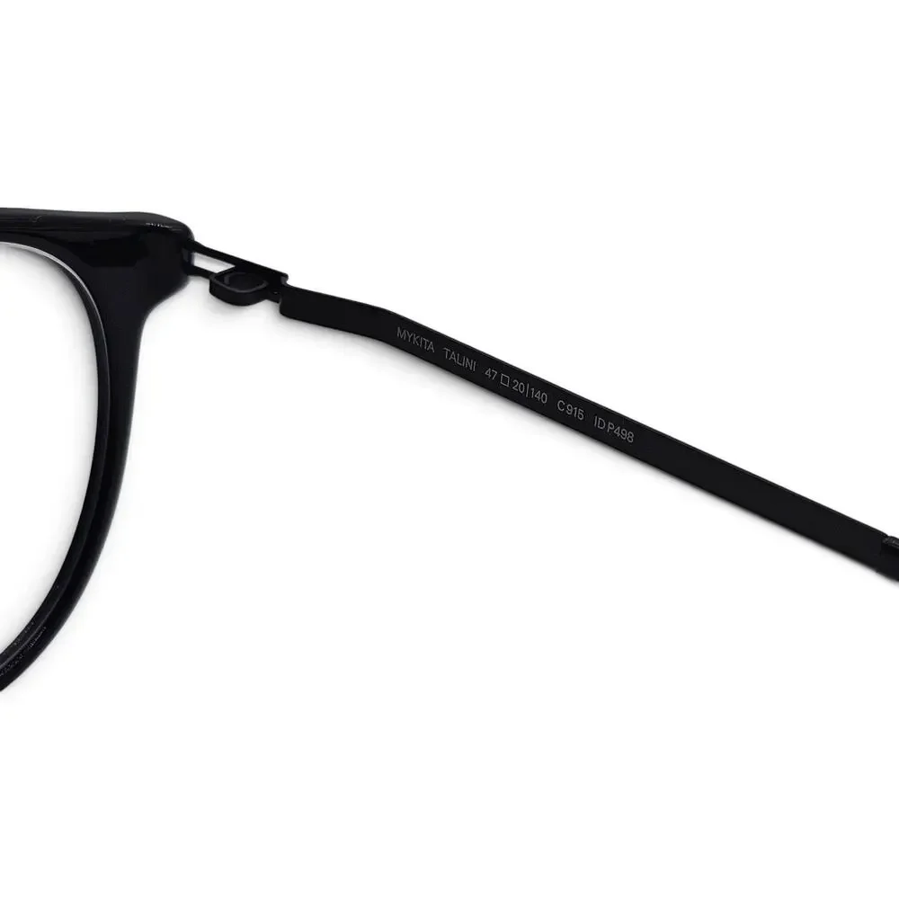 MYKITA Talini C915 Black Round Eyeglass Frames 47-20-140 - NWOB $639